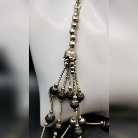 Medieval floating blackberry round muti tier necklace N437 - Picture 1 of 3